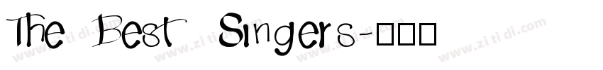 The Best Singers字体转换